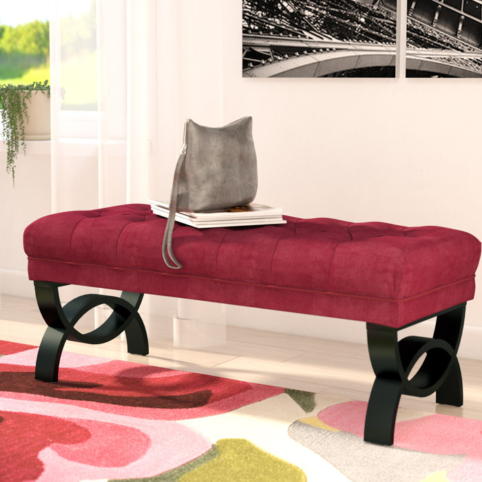 Wrought Studio Beene Upholstered Bench & Reviews Wayfair